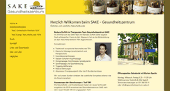 Desktop Screenshot of gesundheitszentrum-sake.ch